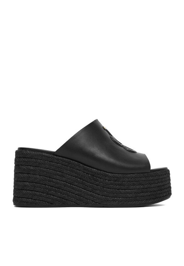 Badura Espadryle EO-AMINA-LT0228-26-801 Czarny. Kolor: czarny. Materiał: skóra