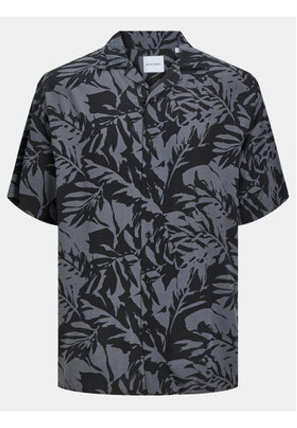 Jack & Jones - Jack&Jones Koszula Monochrome Resort 12249210 Szary Relaxed Fit. Kolor: szary. Materiał: wiskoza