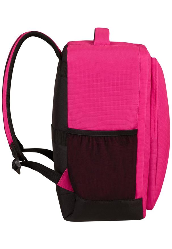 AMERICAN TOURISTER - Plecak American Tourister Take2Cabin S do Ryanair różowy. Kolor: różowy. Materiał: materiał. Styl: klasyczny