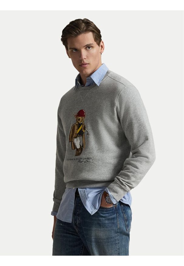 Polo Ralph Lauren Bluza 710B14625002 Szary Regular Fit. Typ kołnierza: polo. Kolor: szary. Materiał: bawełna