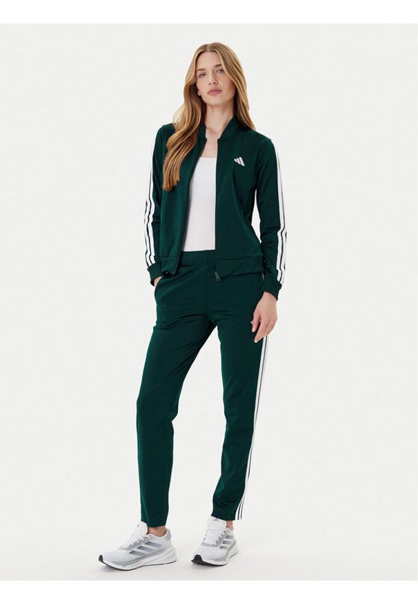 Adidas - adidas Dres Essentials 3-Stripes JX0505 Zielony Regular Fit. Kolor: zielony. Materiał: syntetyk