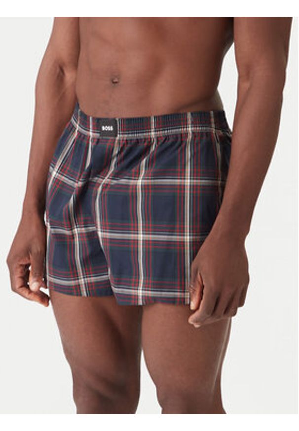 BOSS Komplet bokserek 50515464 Granatowy. Kolor: niebieski. Materiał: bawełna