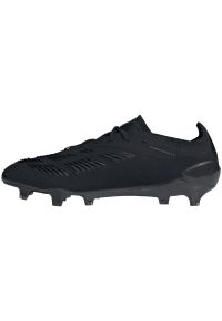 Adidas - Buty piłkarskie adidas Predator Elite Fg M IE1804 czarne. Zapięcie: sznurówki. Kolor: czarny. Materiał: materiał, syntetyk. Szerokość cholewki: normalna. Sport: piłka nożna #5