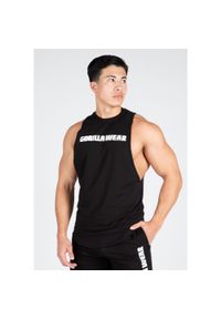 GORILLA WEAR - Tank top fitness męski Milo Drop Armhole. Kolor: czarny. Długość rękawa: bez rękawów. Sport: fitness