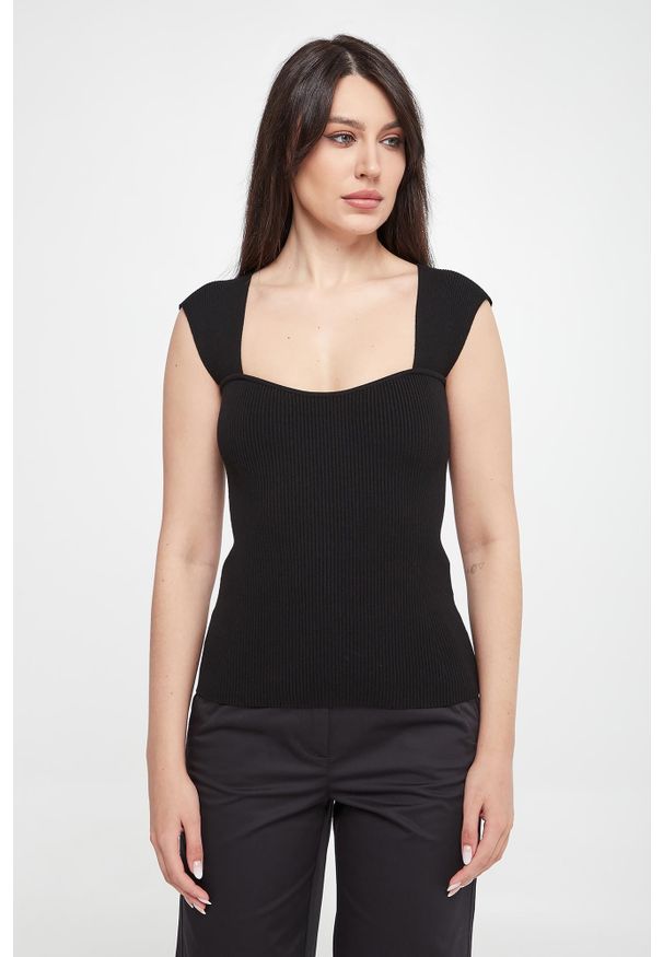 Marella - Top damski prążkowany Mosella MARELLA. Materiał: prążkowany