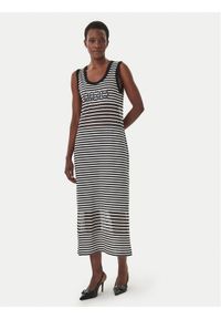 Liu Jo Beachwear Sukienka letnia VA6198 J3908 Czarny Slim Fit. Kolor: czarny. Materiał: wiskoza. Sezon: lato #1