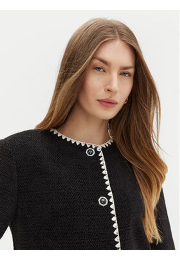 Guess Kardigan W5RN20 WGVQ2 Czarny Regular Fit. Kolor: czarny. Materiał: syntetyk