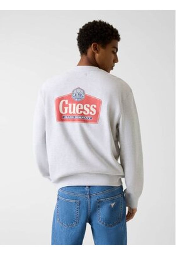 Guess Jeans Bluza M6RQ21 KCPR1 Szary Regular Fit. Kolor: szary. Materiał: bawełna