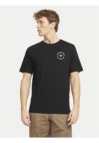 Jack & Jones - Jack&Jones T-Shirt Simon 12269280 Czarny Standard Fit. Kolor: czarny. Materiał: bawełna