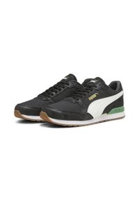 Buty męskie sportowe do chodzenia Puma ST RUNNER 75 YEARS. Zapięcie: sznurówki. Kolor: zielony, czarny, wielokolorowy. Materiał: mesh, tkanina, syntetyk, materiał. Szerokość cholewki: normalna. Sport: turystyka piesza #1