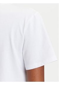 Karl Lagerfeld - KARL LAGERFELD T-Shirt A3W17102 Biały Regular Fit. Typ kołnierza: dekolt w karo. Kolor: biały. Materiał: bawełna #4
