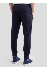 Big-Star - Spodnie dresowe męskie granatowe Kersyn 403/ Ajron 403. Kolor: niebieski. Materiał: dresówka. Wzór: haft, aplikacja #6