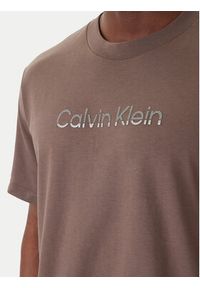 Calvin Klein T-Shirt LV04LF813G Beżowy Regular Fit. Kolor: beżowy. Materiał: bawełna #2