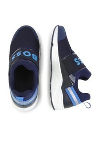 BOSS - Boss Sneakersy J29346 S Granatowy. Kolor: niebieski. Materiał: materiał #3