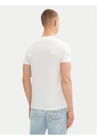 Karl Lagerfeld - KARL LAGERFELD T-Shirt 755073 552251 Biały Regular Fit. Typ kołnierza: dekolt w karo. Kolor: biały. Materiał: bawełna #5