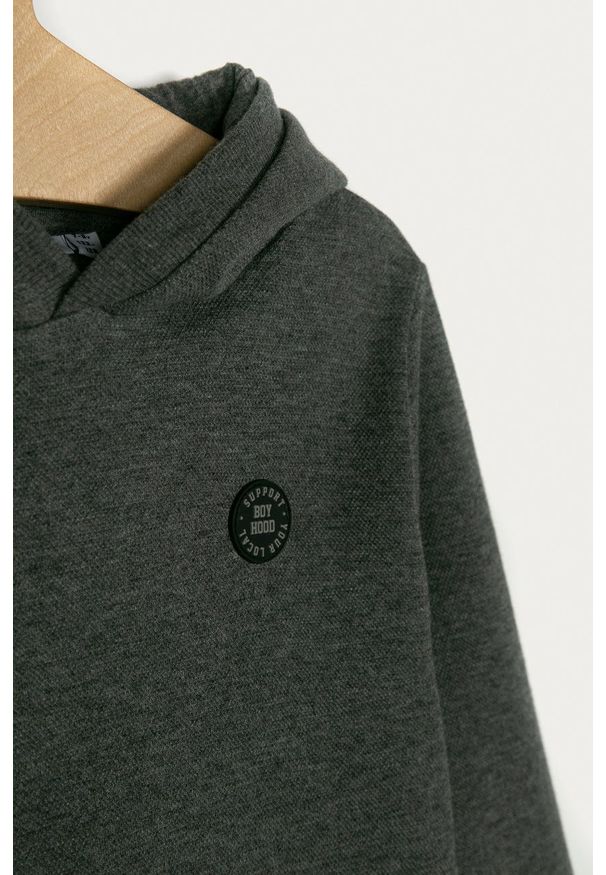 Name it - Bluza dziecięca 122-164 cm. Okazja: na co dzień. Typ kołnierza: kaptur. Kolor: szary. Styl: casual