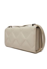Calvin Klein Torebka Diamon Quilt Conv K60K612905 Écru. Materiał: skórzane #4