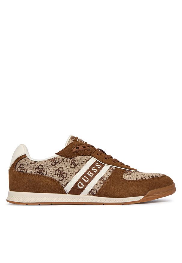 Sneakersy Guess. Kolor: brązowy