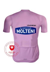 REDTED - Koszulka kolarska retro - Molteni koszulka Giro d'Italia - RedTed. Kolor: niebieski, wielokolorowy. Materiał: poliester. Sport: kolarstwo