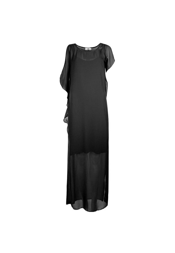 TwinSet - Twinset Sukienka. Okazja: na co dzień. Materiał: tkanina. Wzór: aplikacja. Typ sukienki: proste, asymetryczne. Styl: casual. Długość: maxi