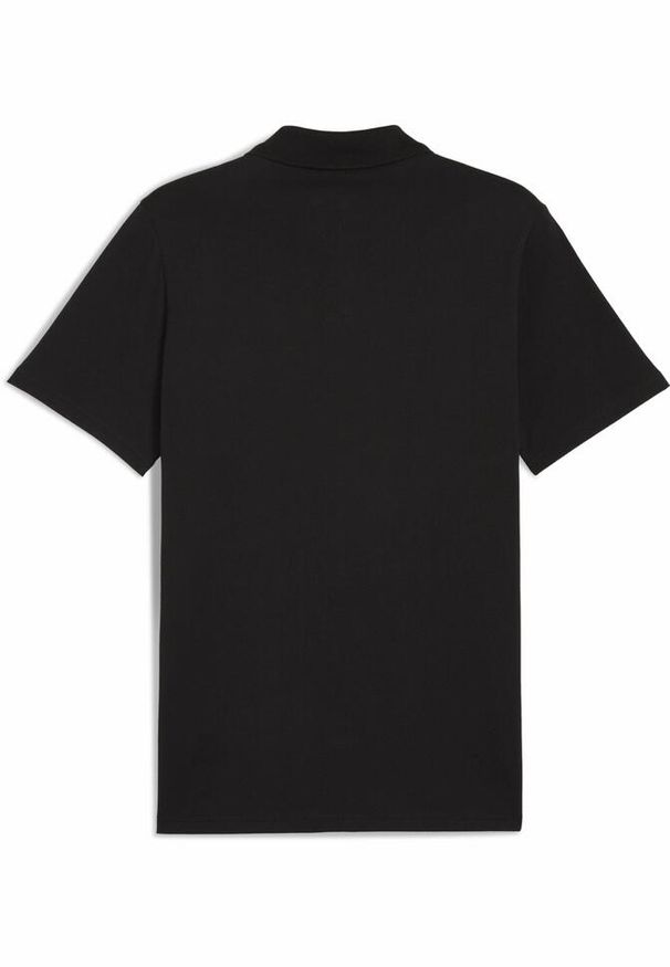 Puma - Męska koszulka polo F1® Essentials PUMA Black. Typ kołnierza: polo. Kolor: czarny. Materiał: prążkowany