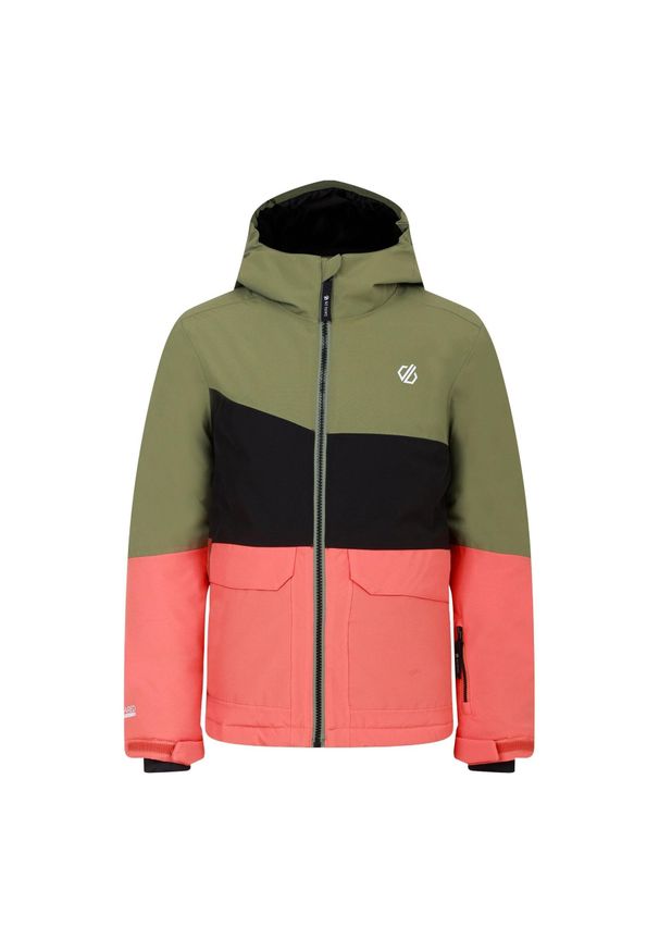 DARE 2B - Dziecięca kurtka narciarska Dare 2B Steazy II. Kolor: czarny, zielony, wielokolorowy. Sezon: zima. Sport: narciarstwo