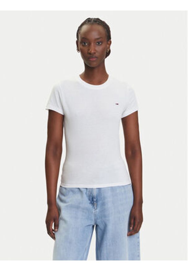 Tommy Jeans Komplet 2 t-shirtów DW0DW21366 Kolorowy Slim Fit. Materiał: bawełna. Wzór: kolorowy