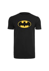Urban Classics - Koszulka miejska klasyczna batman logo. Kolor: czarny. Wzór: motyw z bajki #1