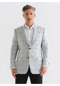 Pako Lorente - PAKO LORENTE – Szara marynarka casualowa. Okazja: na co dzień. Kolor: szary. Materiał: bawełna, poliester, wełna. Styl: casual #8