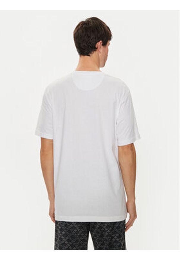 Adidas - adidas T-Shirt Trefoil Essentials IZ2098 Biały Regular Fit. Kolor: biały. Materiał: bawełna