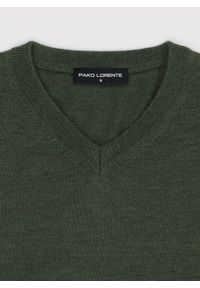 Pako Lorente - PAKO LORENTE - Wełniany sweter w kolorze zielonym. Okazja: na co dzień. Kolor: beżowy, zielony. Materiał: wełna. Sezon: jesień. Styl: casual #4