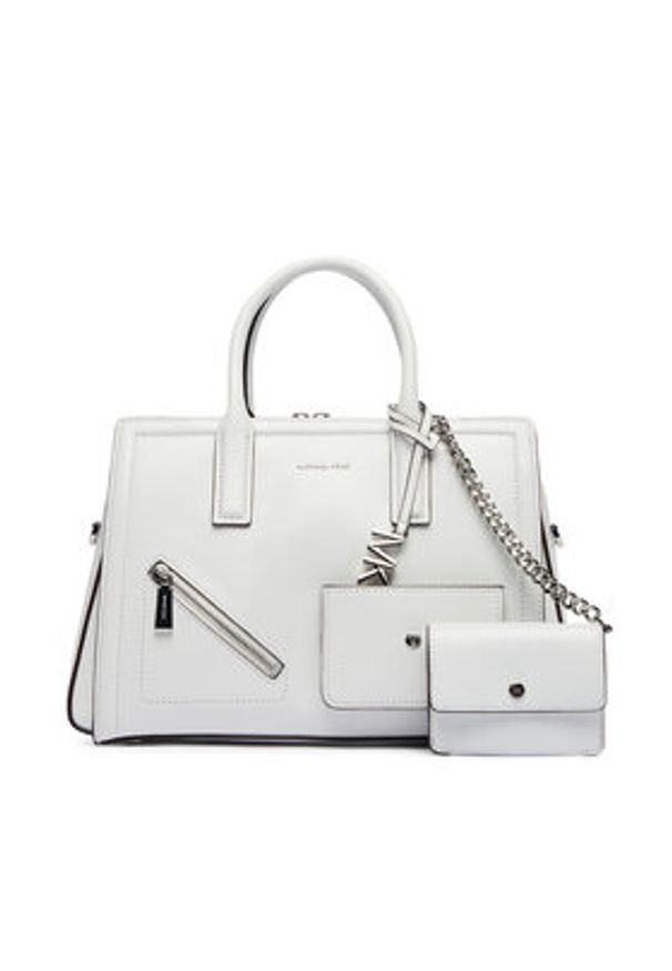 MICHAEL Michael Kors Torebka Laila 30S6S9IS2L Biały. Kolor: biały. Materiał: skórzane