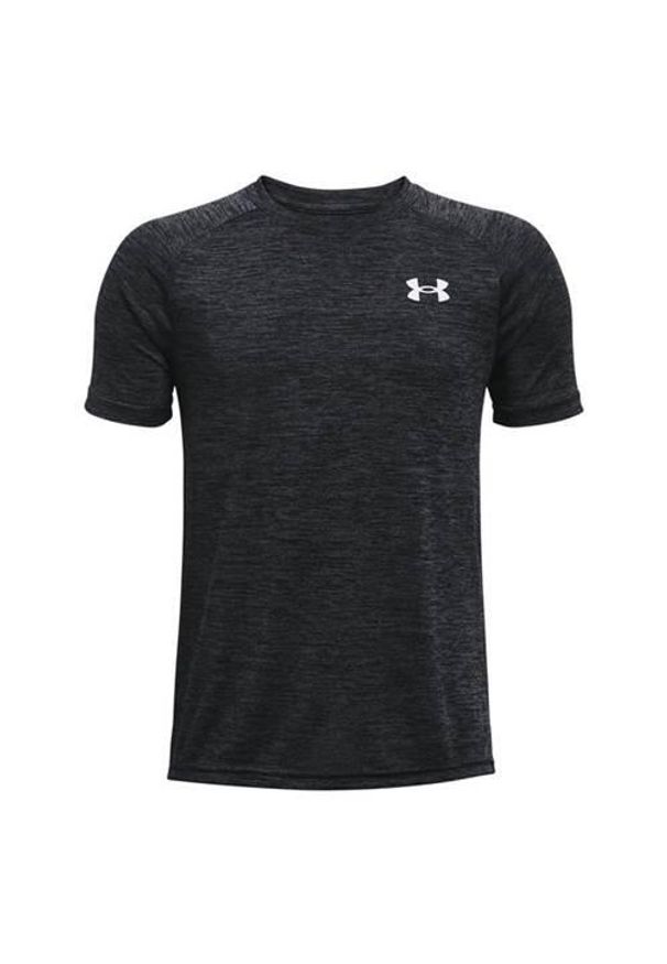 Koszulka sportowa dziewczęca Under Armour Tech 2.0. Kolor: czarny. Długość rękawa: krótki rękaw. Długość: krótkie