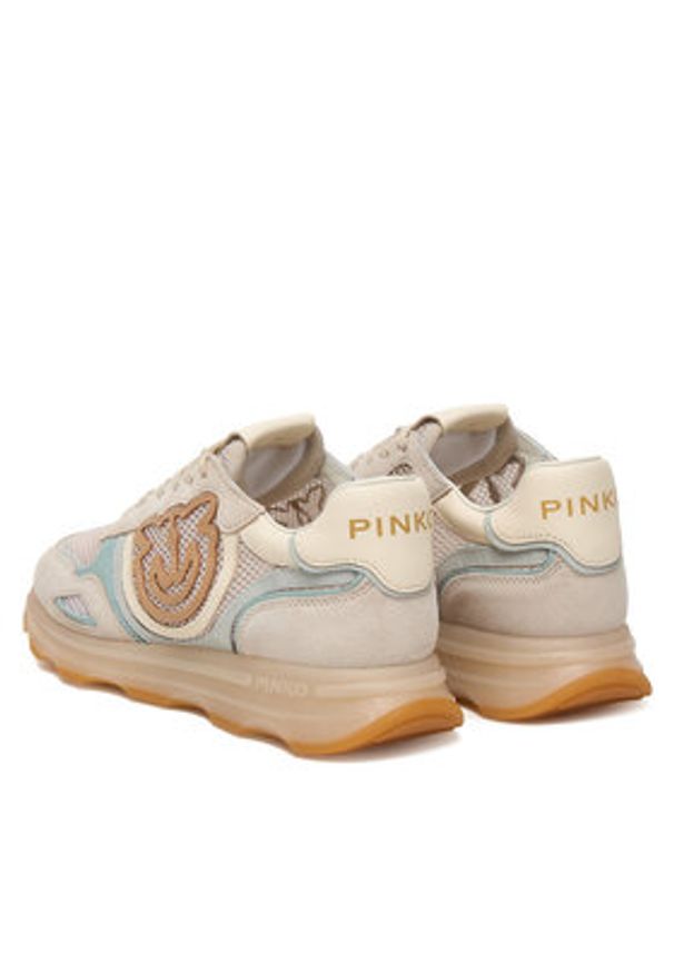 Pinko - PINKO Sneakersy Zoe 18B SS0175 P084 Kolorowy. Materiał: skóra, zamsz. Wzór: kolorowy