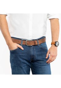 Tom Tailor - TOM TAILOR MĘSKI PASEK SKÓRZANY KLASYCZNY SKÓRA TG1022R13/660 40mm Gürtel Q.2081 0660 BAILEYS. Materiał: skóra. Wzór: paski, gładki. Styl: klasyczny #4