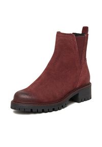Lasocki Botki CEO-WI16-D-466-02 Bordowy. Kolor: czerwony. Materiał: zamsz, skóra #5