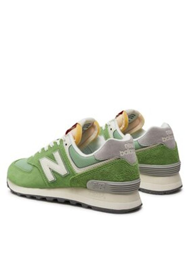 New Balance Sneakersy U574RCC Zielony. Kolor: zielony. Materiał: skóra. Model: New Balance 574