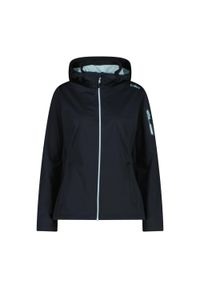 Kurtka damska turystyczna CMP 39A5016. Typ kołnierza: kaptur. Kolor: szary. Materiał: softshell. Sport: turystyka piesza #1