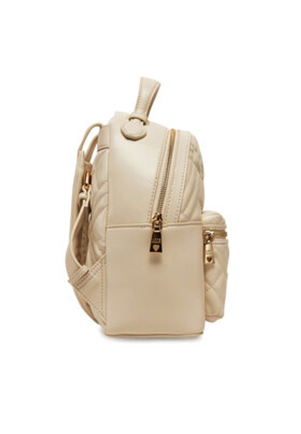 Love Moschino - LOVE MOSCHINO Plecak JC4148PP1MLA0110 Beżowy. Kolor: beżowy. Materiał: skóra