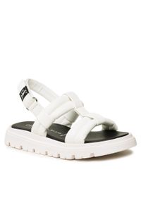 Sandały Calvin Klein Jeans Sandal V4A2-80514-1614 White 100. Kolor: biały. Materiał: skóra