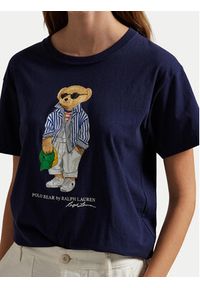 Polo Ralph Lauren T-Shirt 211959112001 Granatowy Straight Fit. Typ kołnierza: polo. Kolor: niebieski. Materiał: bawełna