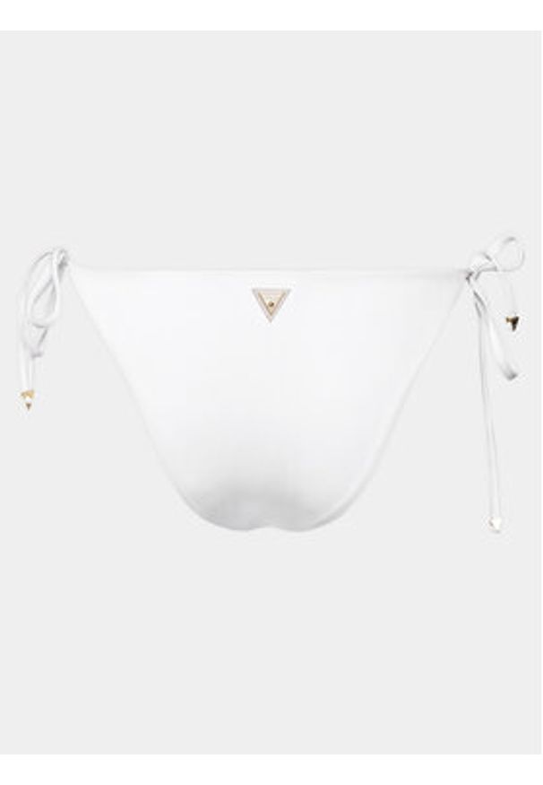 Guess Dół od bikini E4GO06 KC5Z0 Biały. Kolor: biały. Materiał: syntetyk