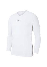 Nike - Koszulka Typu Base Layer Park DriFIT Dla Dorosłych Unisex. Okazja: na co dzień. Kolor: biały. Styl: casual #1