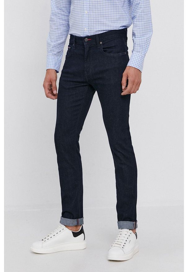 TOMMY HILFIGER - Tommy Hilfiger - Jeansy. Kolor: niebieski