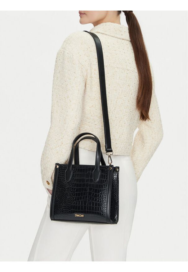 DeeZee Torebka DZE-S-015-07 Czarny. Kolor: czarny. Materiał: skórzane