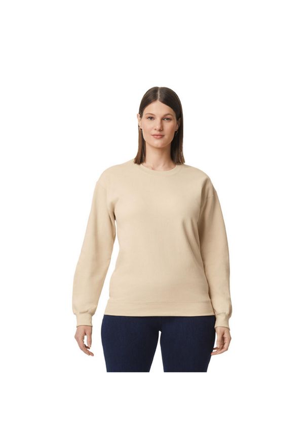 GILDAN - Bluza Polarowa Unisex Dla Dorosłych Softstyle O Średniej Gramaturze. Kolor: beżowy. Materiał: polar