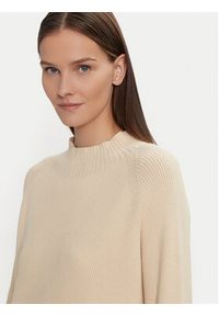 Kontatto Sweter 3M0128 Beżowy Relaxed Fit. Kolor: beżowy. Materiał: syntetyk #4