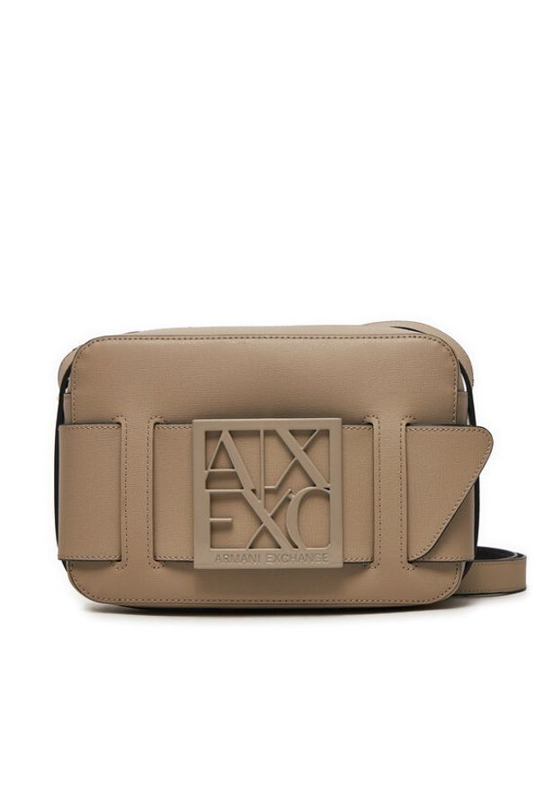 Armani Exchange Torebka 942699 0A874 14349 Beżowy. Kolor: beżowy. Materiał: skórzane