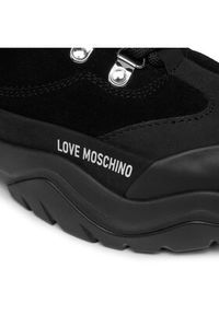 Love Moschino - LOVE MOSCHINO Sneakersy JA15754G0HIP400A Czarny. Kolor: czarny. Materiał: materiał