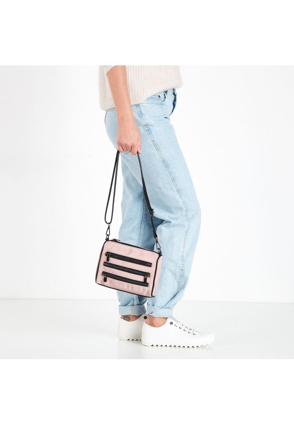 Big Star Accessories - Torebka damska Big Star, Praktyczna lekka i funkcjonalna, różowa, GG574147. Kolor: różowy. Styl: casual